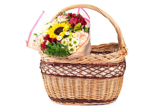Nákupní koš proutěný Flores III.