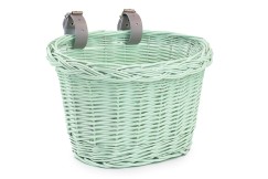 Koš na kolo proutěný mint  Bambini III.