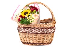 Nákupní koš proutěný Flores III.